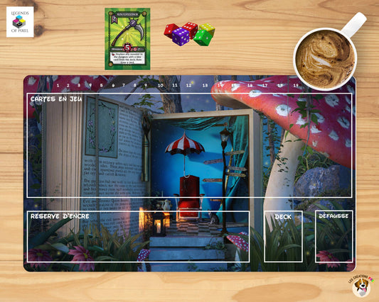 Playmat - Tapis de jeu pour cartes Lorcana - Mon monde imaginaire - version française