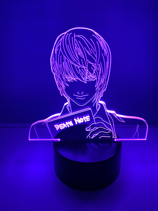 Lampe 3D DEL Death Notes